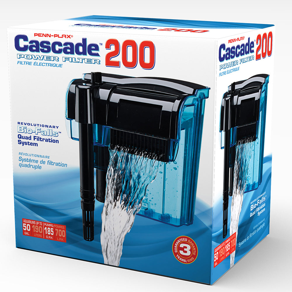Cascade™ 200 Hang-on Filter - 185 gph - Up to 55 Gallons