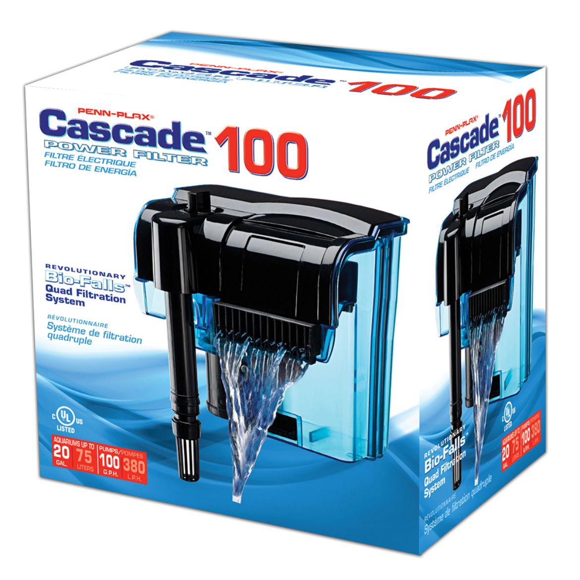 Cascade™ 100 Hang-on Filter - 100 gph - Up to 20 Gallons