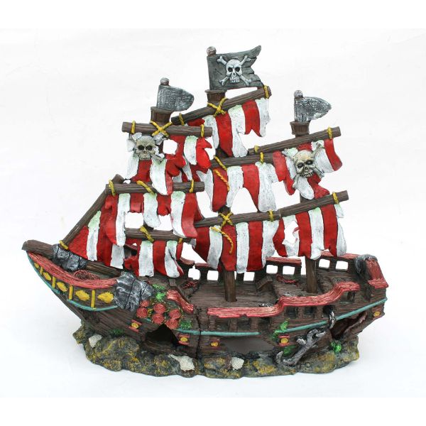 Stripped pirate ship wreck small