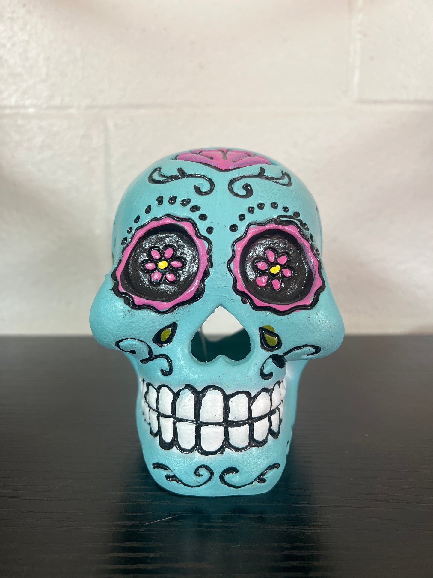 Blue sugar skull medium