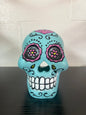 Blue sugar skull medium